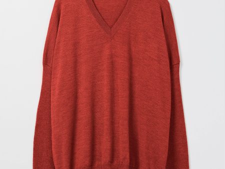 Foster V-Neck Relaxed Sweater Online Sale