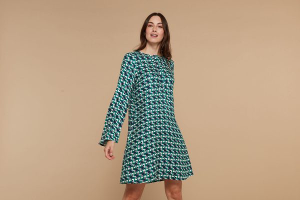 Ruth Swirl Print Dress Online Sale