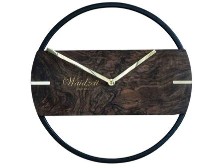 Waidzeit Wall Clock Novum Premium walnut Online now