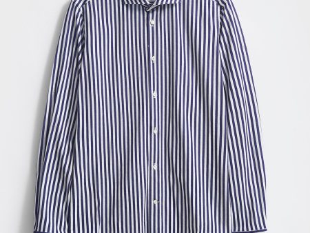 Recycled Modern City Stripe Cut-Away Shirt For Cheap