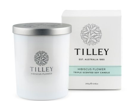 Tilley hibiscus flower candle For Discount