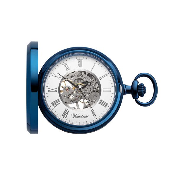 Waidzeit Franz Ferdinand Skeleton pocket watch blue Online Hot Sale