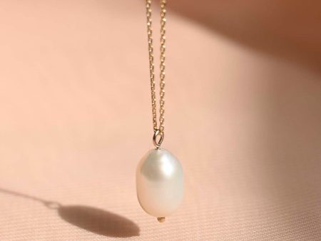 9ct Gold Pearl Pendant Necklace Discount