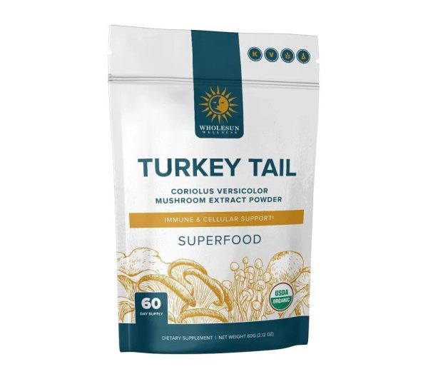 Wholesun Wellness - Turkey Tail (Certified Organic) Mushroom Extract Powder For Sale