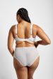 Lotus recycled-lace fuller-cup soft bralette - Glacier White Online