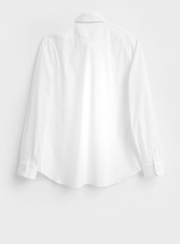 Recycled Italian White Oxford Modern Button-down Popover Shirt Hot on Sale