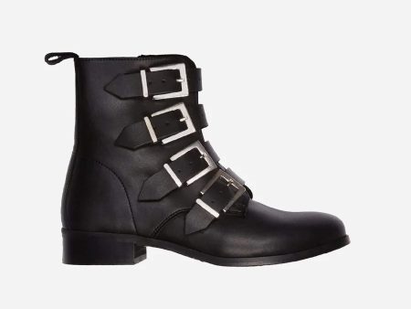 4 Strap Biker Boots on Sale