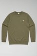 khaki crew neck sweatshirt Online now