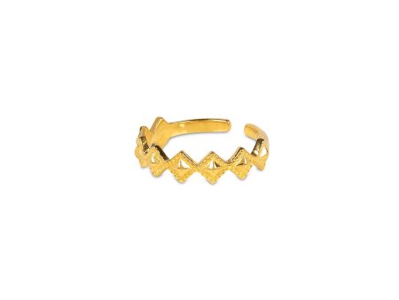 Tellus Gold Stacking Ring (adjustable) Fashion