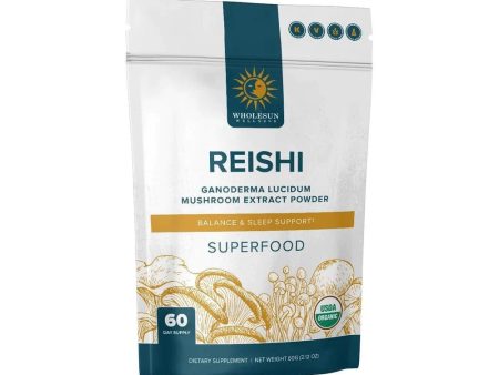 Wholesun Wellness -Reishi (Certified Organic) Mushroom Extract Powder Online now