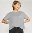 B-Relaxed Crop T-Shirt Grey For Discount