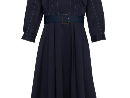 Lana Dress  Navy Discount