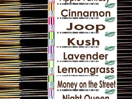 All 8 Incense Combo - Apple Fantasy Cinnamon, Joop, Kush, Lavender, Lemongrass, Money on The Street, Night Queen Sale