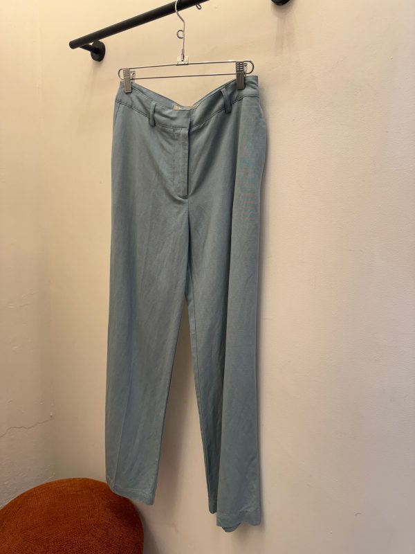 Aqua Linen Pants by Nice Things Online