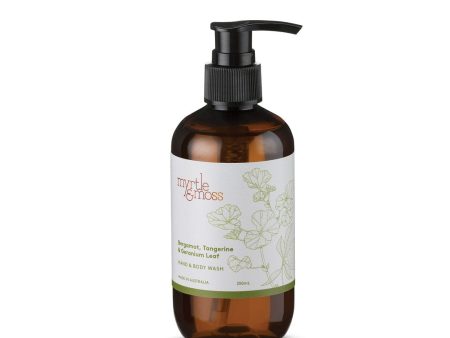 Myrtle and Moss- bergamot, tangerine and geranium leaf 250ml hand and body wash Online now