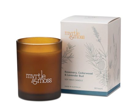 Myrtle and Moss- Lavender bud, Rosemary and cedarwood candle Discount