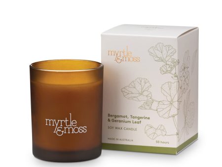 Myrtle and Moss- bergamot, tangerine and geranium leaf candle For Cheap